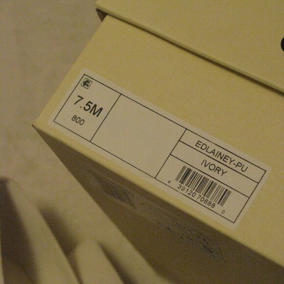 Nordstrom Open Edit 'Lainey' Platform Loafer Pump Shoes Sz 7.5 M Ivory Leather - Picture 8 of 10